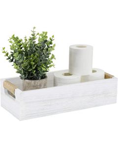 Bathroom Decor Box Toilet Paper Holder Wood Tank Box
