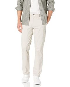 Men's Straight-Fit Washed Comfort Stretch Chino Pant