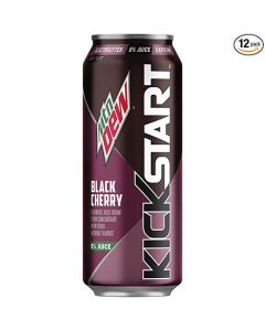 Mountain Dew Kickstart, Black Cherry, 16 Fl Oz
