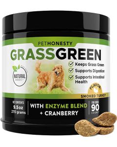 PetHonesty GrassGreen Grass Burn Spot Chews for Dogs