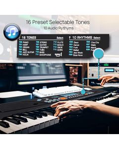 Digital Piano Kids Keyboard - Portable 61 Key Piano Keyboard