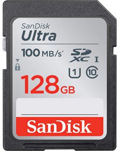 SanDisk 128GB Ultra SDXC UHS-I Memory Card